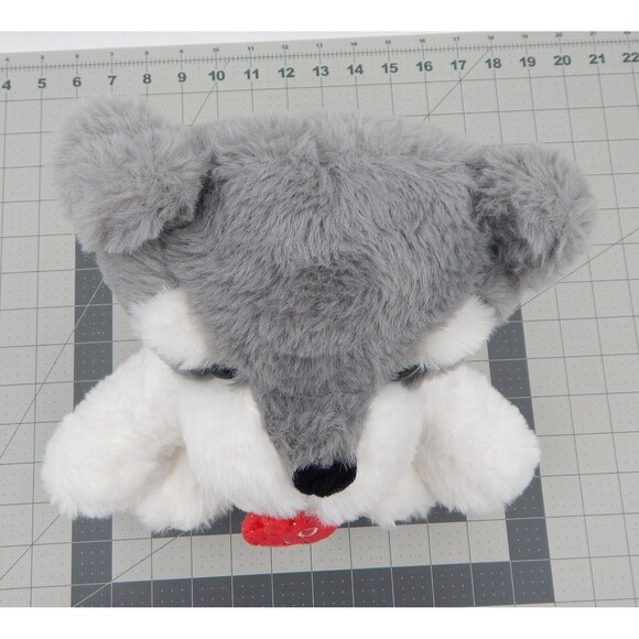 Hug Fun Gray Schnauzer Dog Puppy Plush Stuffed Animal XOXO Heart Valentine - Picture 6 of 11